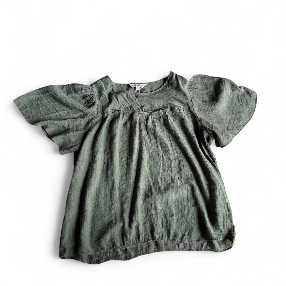 Nanette by Nanette Lepore Green Babydoll like Blouse